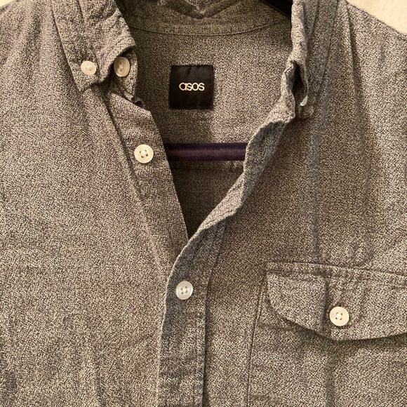 ASOS grey static short sleeve dressy XS - Picture 3 of 3